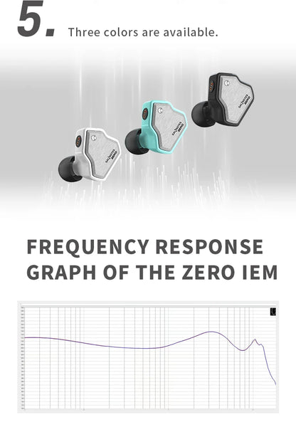 7Hz Salnotes Zero HiFi 10mm Dynamic Driver In Ear Earphone IEM Metal Composite Diaphragm N52 Magnet