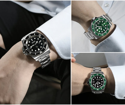 San Martin Upgraded Version 40mm Water Ghost Diver Watch Men Luxury Automatic Mechanical Watches Sapphire Waterproof 200m SN0017