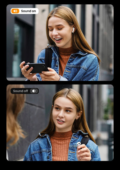 UGREEN ANC Semi-Open TWS Bluetooth 5.3 Earbuds – Adaptive Noise Cancelling LDAC Hi-Res Audio Wireless Earphones with Charging Case
