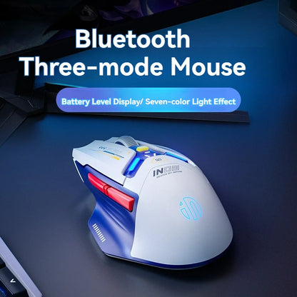 Tri-Mode Wireless Bluetooth Gaming Mouse 10000 DPI RGB Rechargeable Gaming Mouse with 2.4GHz, Bluetooth 5.0 & Wired Connection for PC, Laptop & Mac