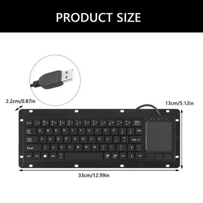 1pc Industrial USB Touches Board Keyboards with Touchpads and High Durability for Medicals and Security Systems