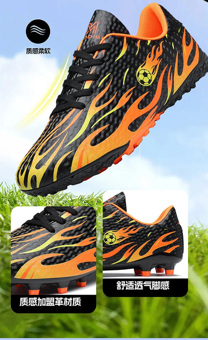 New Man Soccer Shoes Professional Football Boots Sneakers Comfortable Outdoor Match Match Boys Non-Slip Sports Shoes Unisex