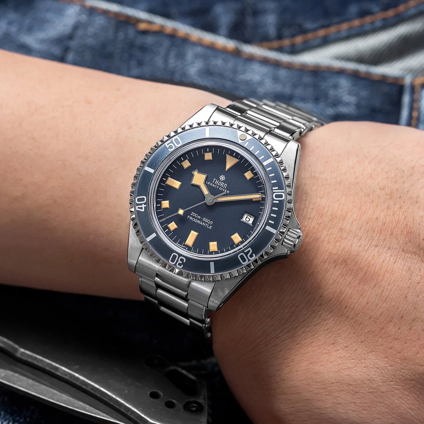 THORN T023 New Diver Watch Men PT5000 Automatic Watch 40MM Mechanical Wristwatch Sapphire 200m Waterproof Vintage Luxury Watches