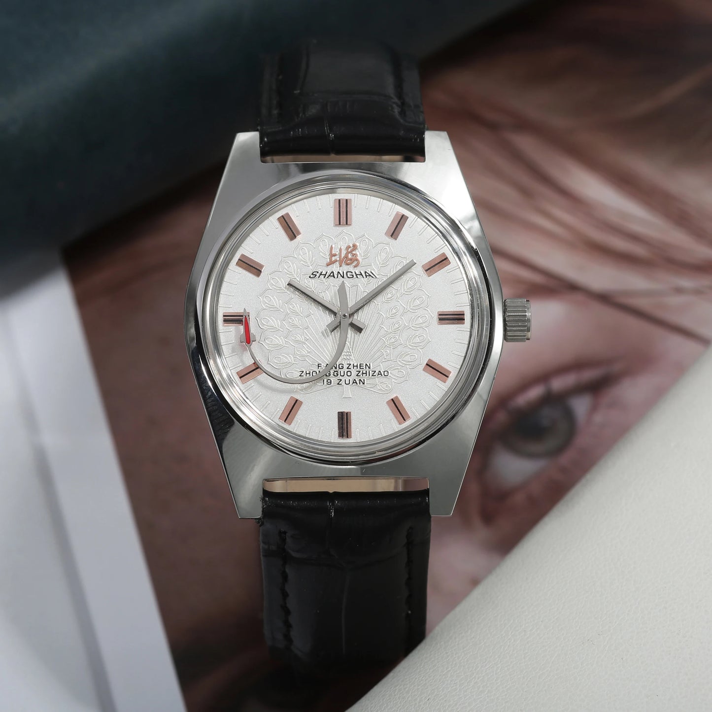 Shanghai 36MM Hand-Wind Mechanical Watch 7120 Waterproof china Watch for Men wholesale