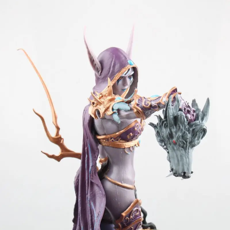 23cm World Of Warcraft Sylvanas Windrunner Action Figures Queen Of The Undead Pvc Model Doll Collection Ornaments Gift For Kids