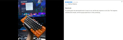 Teclado gaming MCHOSE ACE 68 con switches magnéticos Hall Effect, Rapid Trigger, RGB programable, 8K Hz y funciones DKS/MT/TGL/RS/SOCD