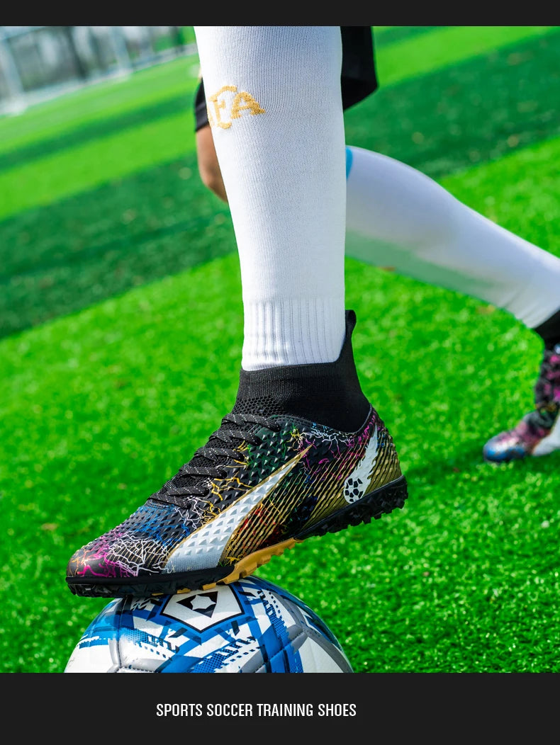 Męskie buty piłkarskie, dziecięce buty piłkarskie, damskie profesjonalne buty piłkarskie, antypoślizgowe buty TF/FG, sportowe buty piłkarskie do użytku na świeżym powietrzu