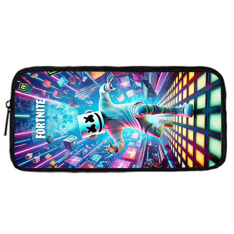 Mochila Escolar Infantil com Lancheira e Estojo, Design de Jogo Popular F-FortniteS, Mochila Escolar para Rapazes e Raparigas, Presente Ideal