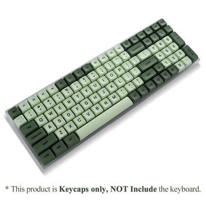 125 Keys XDA PBT Keycaps Set Matcha Green for 61/64/68/75/87/98/104/108 Keys Mechanical Keyboard for Cherry/Gateron/Otemu/Kailh