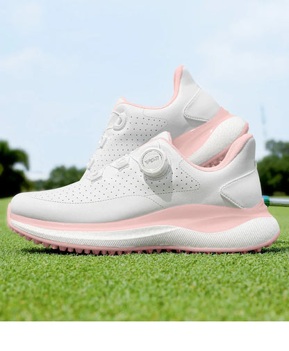 PGM Women Golf Shoes Summer Heat Dissipation Breathable Holes High Elasticity Height Outdoor Sports Sneakers XZ430