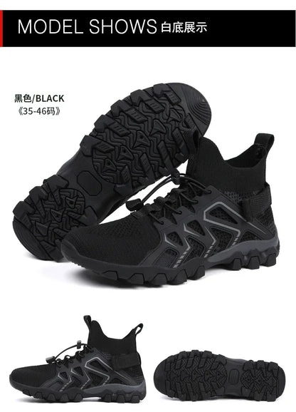 Chaussures unisexes respirantes à séchage rapide pour la pêche et les sports nautiques, bottes aquatiques d'été pour la pêche en amont, chaussures de plage antidérapantes pour femmes, à porter pieds nus