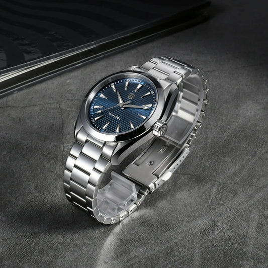Hodinky Watchdives WD0006, stroj VH31 s plynulým chodem sekundové ručky, vypouklé safírové sklo, luminiscenční povlak BGW9, vodotěsnost 10 barů, 38 mm, vintage styl