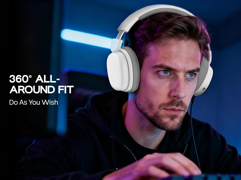 AULA G7 Pro Gaming Headset 7.1 Surround Sound Wireless Bluetooth 5.3 Headphones with Noise Cancelling Mic for PS5/PS4/PC/Switch