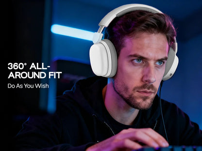 AULA G7 Pro Gaming Headset 7.1 Surround Sound Wireless Bluetooth 5.3 Headphones with Noise Cancelling Mic for PS5/PS4/PC/Switch