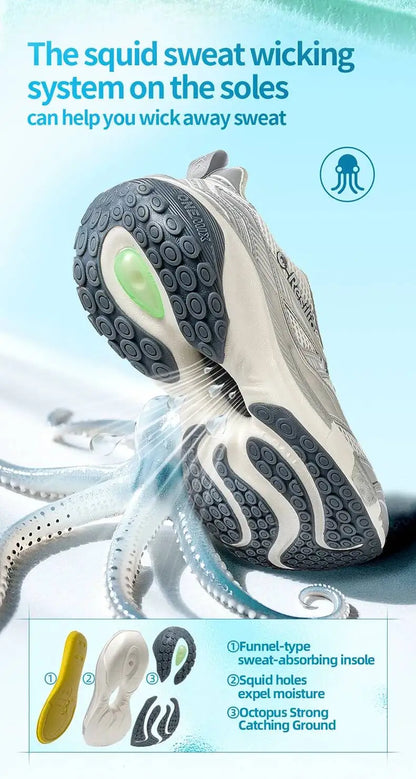 ONEMIX Baskets légères pour homme avec amorti, chaussures de sport et de course à amorti, chaussures décontractées pour femme, souples et élastiques 25216