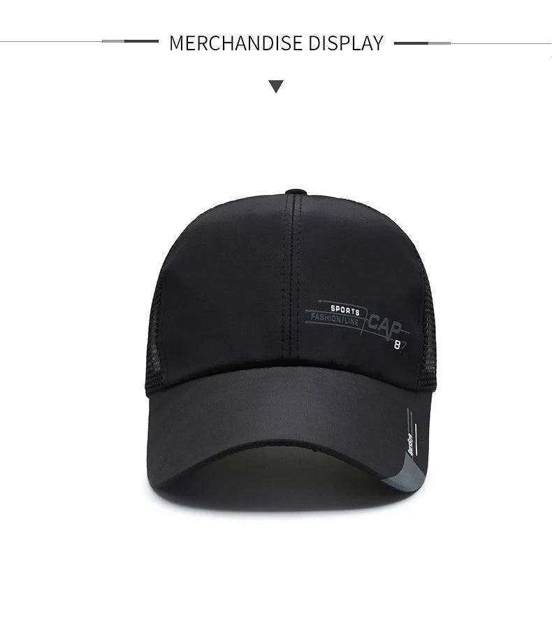 Chapeau de pêcheur coréen pour homme, en maille respirante, à séchage rapide, pour l'été