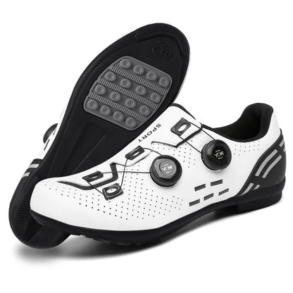 Lock-Free Cycling Shoes Flat Pedal Shoes Men Bike Cleat Sneaker MTB Bicycle Biking Women Breathable Indoor Boots