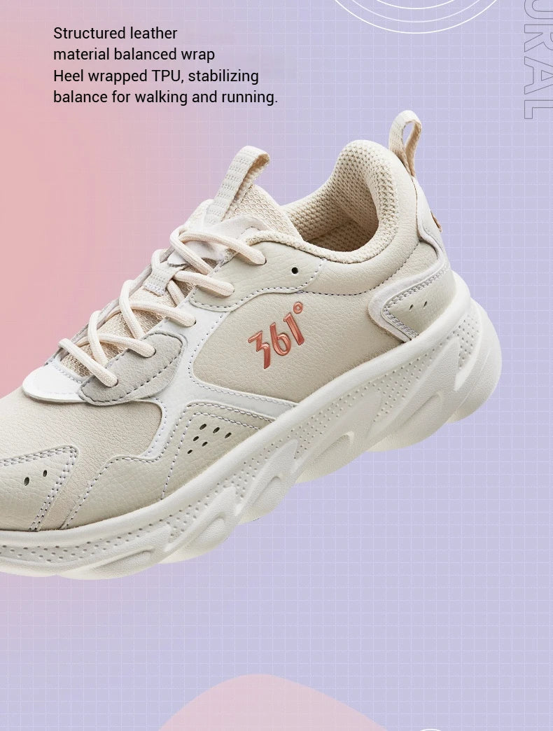 361 Degrees Women's Running Sports Shoes Shock Absorption Rebound All-match Fashion Comfortable Sneakers Male 682232237