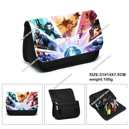 Fortnite Battle Royale Pencil Case for Kids Cartoon Stationery Storage Pen Box School Supplies Birthday Gift