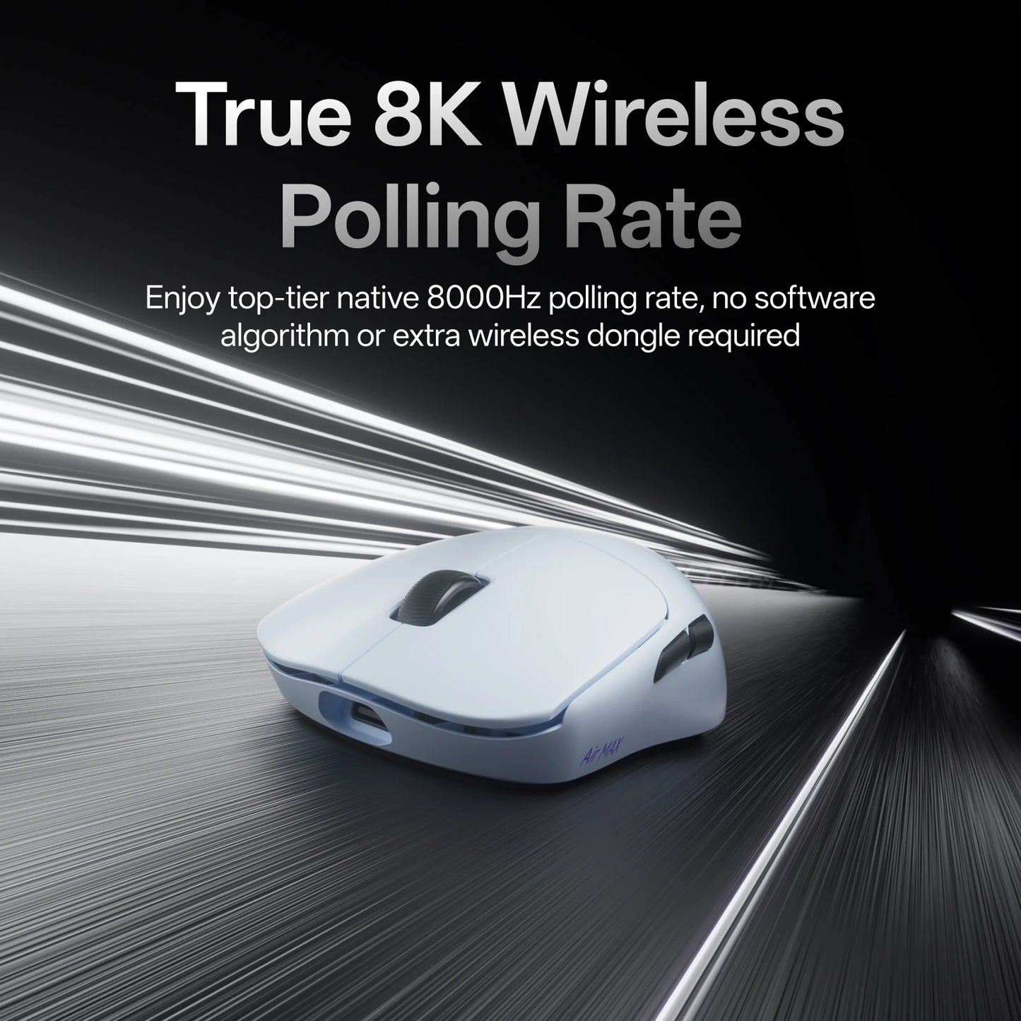 Rapoo VT0 Air MAX Wireless Gaming Mouse, 8K Wireless Polling Rate, 39g Ultra-Lightweight Esports Mouse, 30000 DPI Optical Gaming Mouse