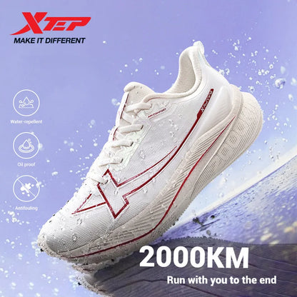 Xtep 2000km Men's Running Shoes 2025 Winter Water Proof Stronger Propulsive Force Cushion Shock Absorption Sneakers 875419110019