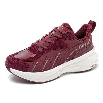 ONEMIX Scarpe da corsa invernali da allenamento per uomo Scarpe sportive in pelle calde e resistenti all’usura Scarpe da jogging da donna Scarpe da passeggio