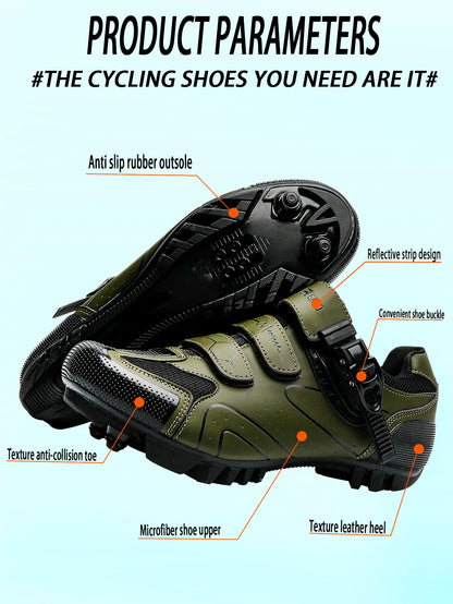 Primavera, zapatillas de ciclismo MTB con abrazaderas para hombre, zapatillas deportivas de carbono, velocidad, carrera de montaña, zapatillas de bicicleta de montaña