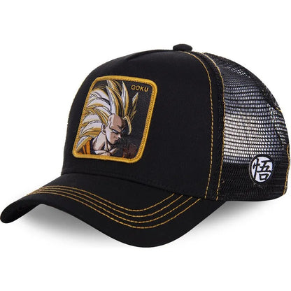 Casquette de baseball en coton Dragon Ball Styles Anime Son Goku - Hommes et femmes - Hip-hop - Papa - Casquette en maille ajustable - Casquette de camionneur