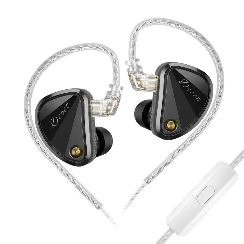 KZ Decet  Adjustable Earphones 10 Unit Upgraded Drive Earbuds Hifi Music Replaceable Cable 3D Printing Design 2PIN Cable