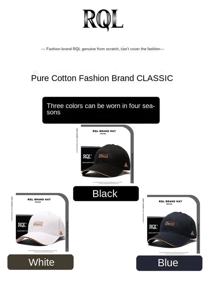 Men's Hat Baseball Cap for Men New Fashion Luxury Brand Embroidery Chinese Style Big Size Cotton Trucker Hat HipHop For 4seasons