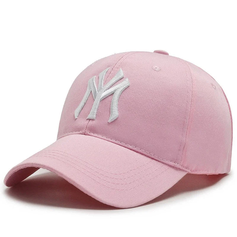 Modebaseballkasketter i bomuld med broderede bogstaver, justerbar, unisex, hiphop, trucker-kasket, afslappet snapback-kasket, udendørs sport, hverdags-kasket