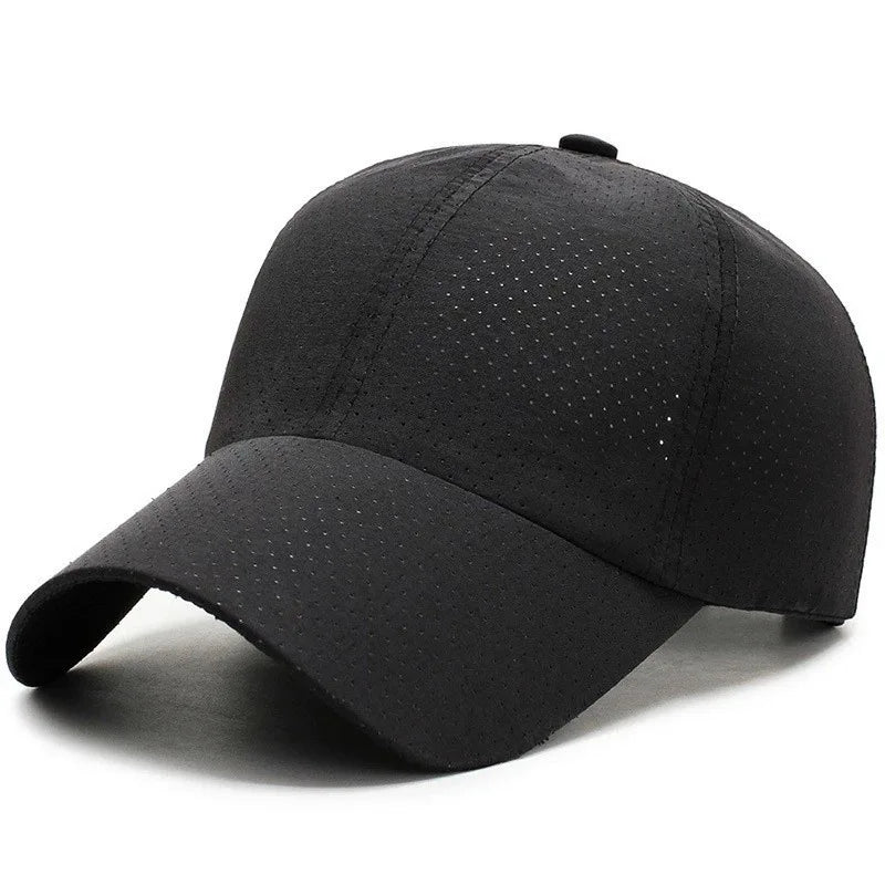 Mesh Quick Dry Cap – Herre-løbe- og sportsbaseballkasket – Dame-golf- og tennis-kasket – Udendørs jogging-kasket – Åndbar solhat