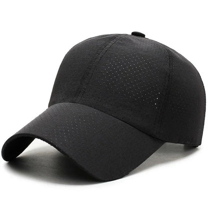 Mesh Quick Dry Cap – Herre-løbe- og sportsbaseballkasket – Dame-golf- og tennis-kasket – Udendørs jogging-kasket – Åndbar solhat