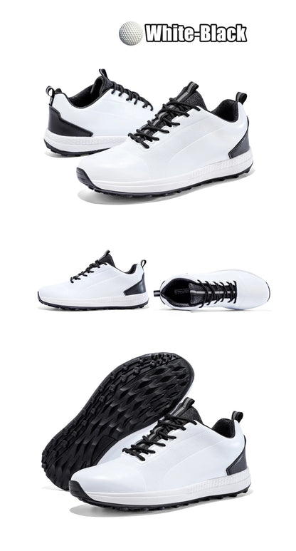Hot Sale Lersure Golf Shoes Men Waterproof Golf Spikes Sneakers Professional Non-Slip Golf Footwear Trainers Luxury Sports Shoes
