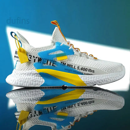 Zapatillas nuevas para hombre, deportivas, ligeras, informales, de moda, para correr, elásticas, de ocio, de malla, de verano, deportivas, de tenis, para hombre, para caminar, talla