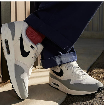 Αυθεντικά ανδρικά αθλητικά παπούτσια Nike Air Max 1 χαμηλού ύψους με αερόστρωμα, ρετρό στυλ, FD9082-002