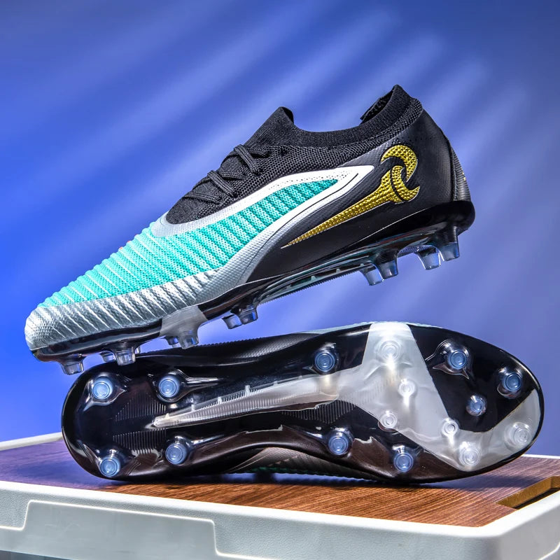 Męskie buty piłkarskie do sportu na świeżym powietrzu dla chłopców, z długimi kolcami, antypoślizgowe, oddychające, do meczów i treningów, buty piłkarskie dla dorosłych, wygodne