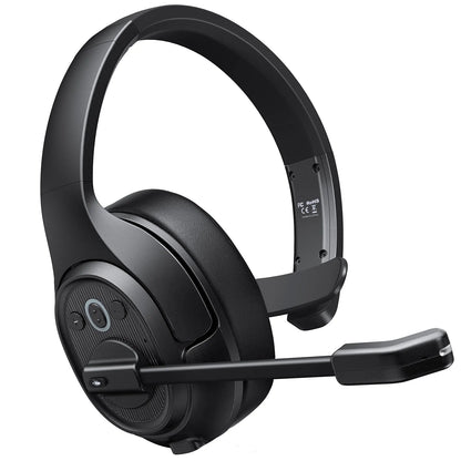 EKSA H1 Bluetooth 5.0 Headset Wireless Headphones With Mic Ai ENC Noise Cancelling Office Earphones For Driver Call Center Skype