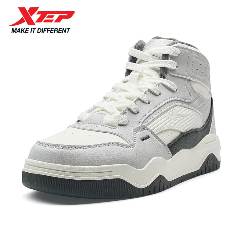 Sapatilhas Xtep Cutton para homem, estilo urbano, com amortecimento, macias, resistentes, envolvente, com rebote, para lazer e atividades ao ar livre, 875319370003