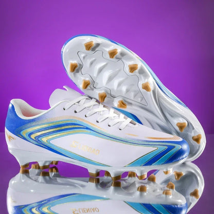 Nouvelles chaussures de football pour hommes, baskets de haute qualité, crampons de futsal pour gazon, chaussures de football d'intérieur très vendues, chaussures d'entraînement antidérapantes pour l'extérieur