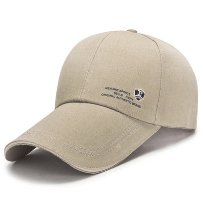 Spring Summer Baseball Cap Embroidered Canvas Sun Hat Outdoor Sports Cap Mens Hat for Fish Fashion Long-brimmed Golf cap 2022