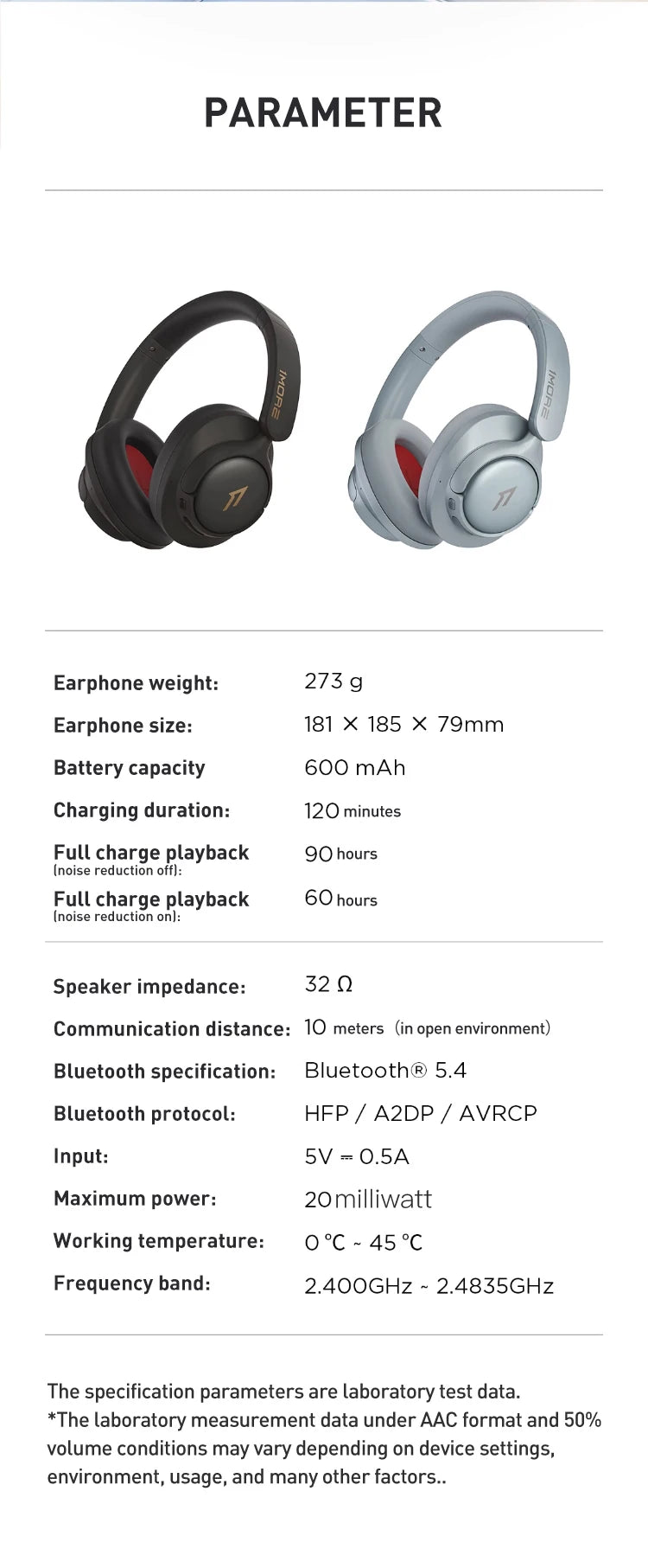 1MORE SonoFlow S Wireless Bluetooth Noise Cancelling Headphones 42dB ANC Hi-Res Audio 90H Battery Life Over-Ear Headset