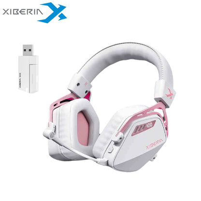 XIBERIA Wireless Gaming Headphones K03S Pro 7.1 Surround Sound Headset with Mic, Low Latency 2.4GHz Gamer Headphones, Long Battery Life Gaming Headset