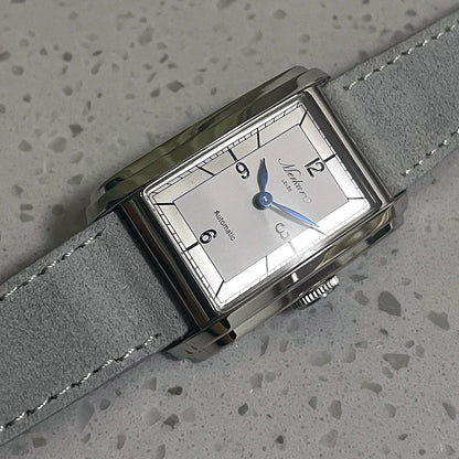 New MERKUR NH05 Rectangle Retro Casual Watch for Men Business Series Automatic Chorded Watch Relogio Sapphire White Watch