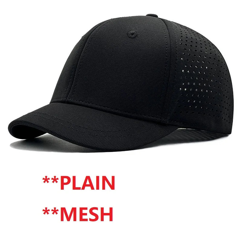 Gorra de béisbol para hombre con cabeza grande, parte trasera cerrada, ala corta de 5 cm, gorras ajustadas de malla, gorras elásticas totalmente cerradas, tallas 56-60 cm y 61-65 cm