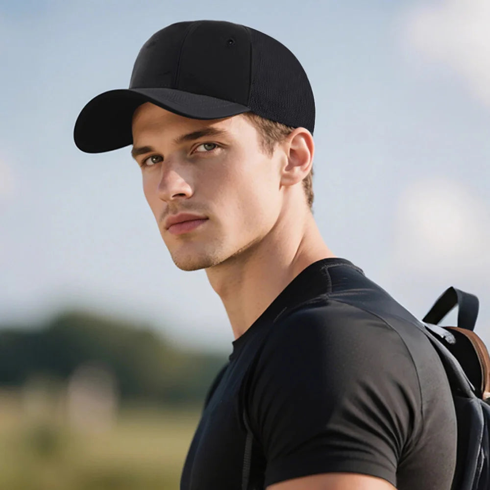 Cappellino da baseball estivo casual con stampa "Bull Head", visiera sportiva hip hop traspirante in rete, cappelli da sole regolabili per uomo e donna