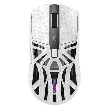 SMAILWOLF M8 Wireless Bluetooth Tri-Mode Gaming Mouse, 12000 DPI Lightweight RGB Gaming Mouse with PAW3311 Sensor, Magnetic Charging Dock