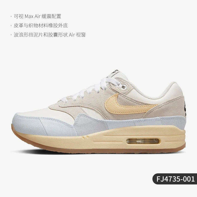 Nike Air Max 1 donna originali nuove, scarpe sportive casual alla moda FJ4735-001