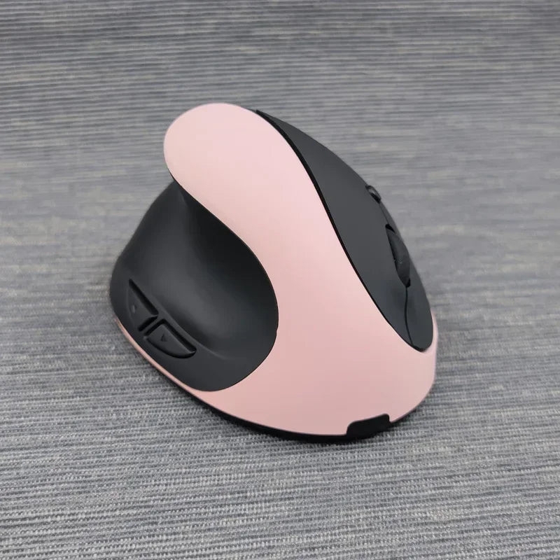 YANFU BNKJ5 Left Hand Wireless Ergonomic Mouse, 2.4G Bluetooth Ergonomic Mouse with Adjustable DPI, Silent Optical Office Mouse for Left-Handed Users