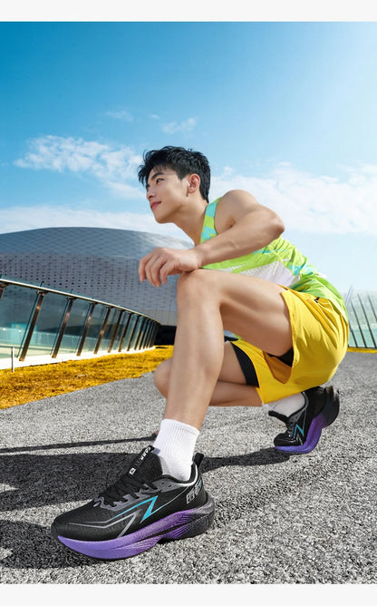 Scarpe da corsa da uomo Marathon, scarpe sportive specializzate, traspiranti, leggere, da donna, antiscivolo, con soletta in carbonio, comode sneakers